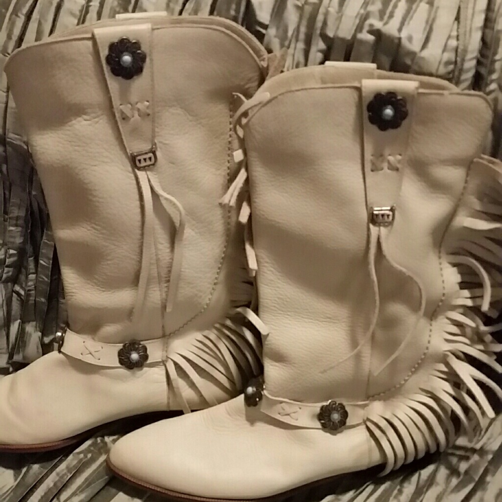 Leather boots